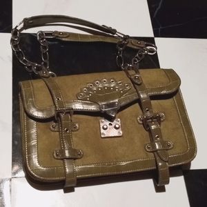 Vintage green handbag